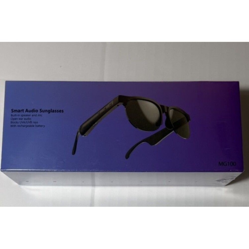 New Smart Sunglasses MG100 Audio Bluetooth Wireless Open Ear UV400 Mic